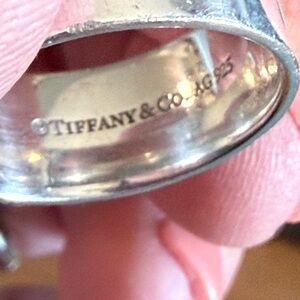 Tiffany & Co. Polished Silver Engraved Band